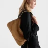 Duża skórzana torba na ramię Prada Aimae