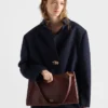 Duża skórzana torba na ramię Prada Etude Duża skórzana torba na ramię Prada Etude