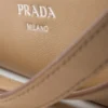 Duża skórzana torba na ramię Prada Fold