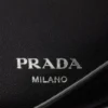 Duża skórzana torba na ramię Prada Fold