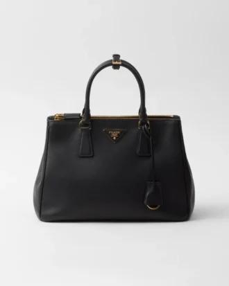 Duża skórzana torba Prada Galleria