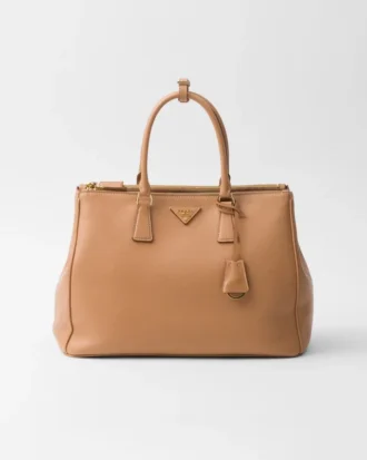 Duża skórzana torba Prada Galleria