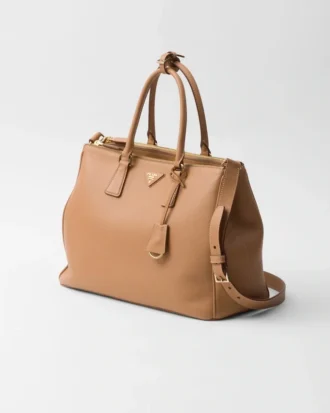 Duża skórzana torba Prada Galleria