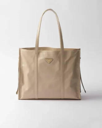 Duża skórzana torba typu tote