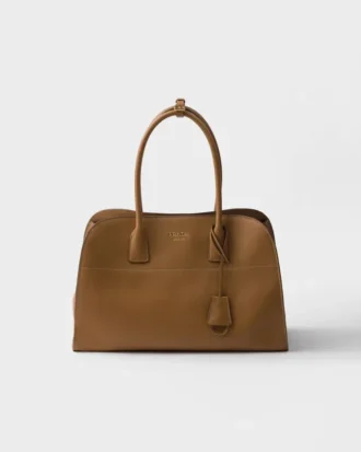 Duża skórzana torba typu tote