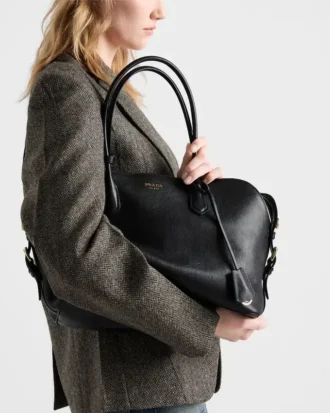 Duża skórzana torba typu tote