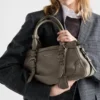 Duża skórzana torba typu tote