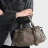 Duża skórzana torba typu tote