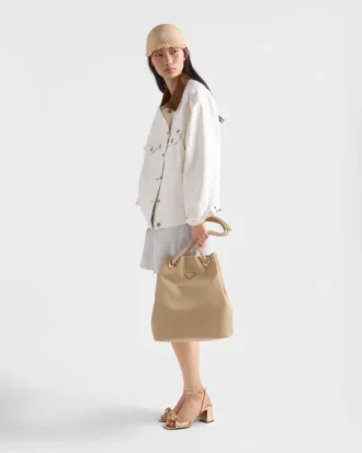 Duża torba typu bucket Prada Mariner z materiału Re-Nylon