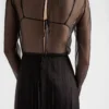 Długa sukienka z jedwabnego szyfonu Długa sukienka z jedwabnego szyfonu