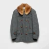 Dwurzędowa marynarka typu peacoat w jodełkę Dwurzędowa marynarka typu peacoat w jodełkę