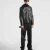 Dwustronna kurtka ze skóry nappa i Re-Nylon Dwustronna kurtka ze skóry nappa i Re-Nylon
