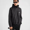 Dwustronna kurtka ze skóry nappa i Re-Nylon Dwustronna kurtka ze skóry nappa i Re-Nylon