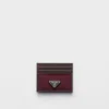 Etui na karty Prada Speedrock z Re-Nylonu i skóry Etui na karty Prada Speedrock z Re-Nylonu i skóry