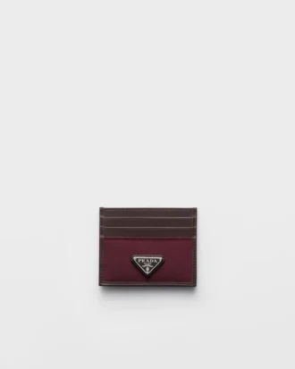 Etui na karty Prada Speedrock z Re-Nylonu i skóry