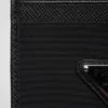 Etui na karty z materiału Re-Nylon i skóry Saffiano Etui na karty z materiału Re-Nylon i skóry Saffiano