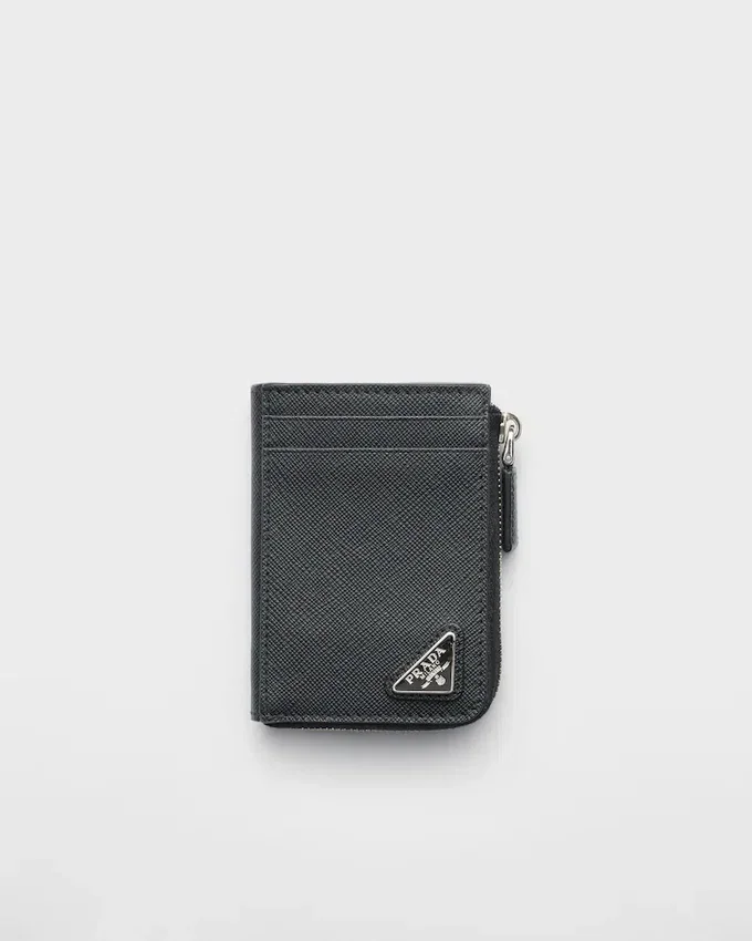 Etui na karty ze skóry Saffiano Etui na karty ze skóry Saffiano