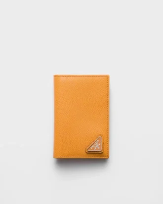Etui na karty ze skóry Saffiano