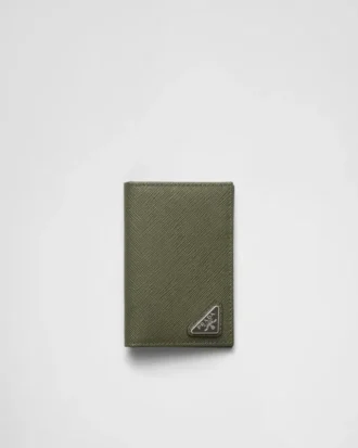Etui na karty ze skóry Saffiano