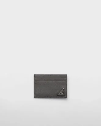 Etui na karty ze skóry Saffiano