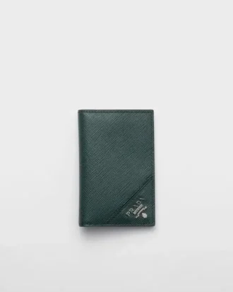 Etui na karty ze skóry Saffiano