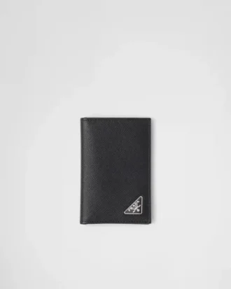 Etui na karty ze skóry Saffiano