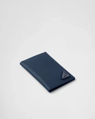 Etui na karty ze skóry Saffiano