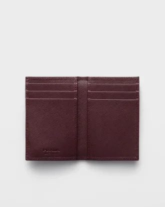 Etui na karty ze skóry Saffiano