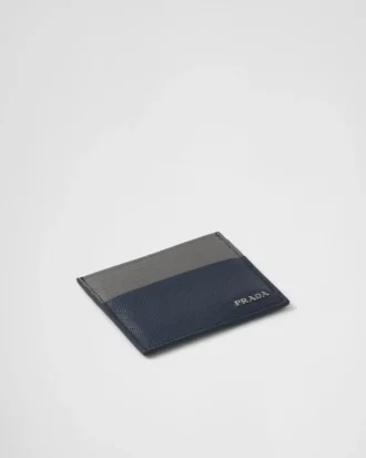 Etui na karty ze skóry Saffiano