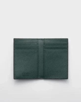 Etui na karty ze skóry Saffiano