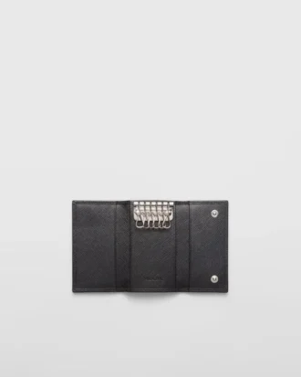 Etui na klucze ze skóry Saffiano Etui na klucze ze skóry Saffiano