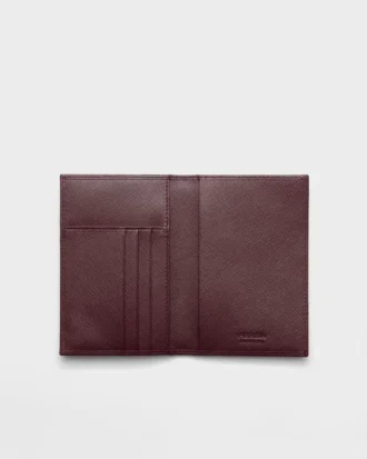 Etui na paszport z skóry Saffiano
