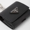 Etui na słuchawki ze skóry Saffiano z brelokiem Etui na słuchawki ze skóry Saffiano z brelokiem