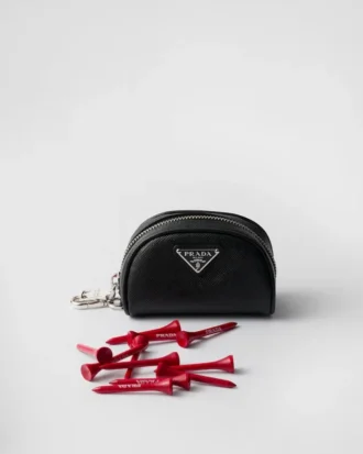 Etui na tee golfowe ze skóry Saffiano