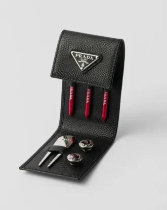 Etui na tee golfowe ze skóry Saffiano