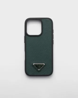 Etui ze skóry Saffiano do iPhone’a 16 Pro Etui ze skóry Saffiano do iPhone’a 16 Pro
