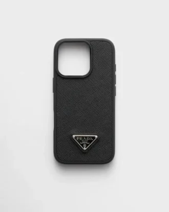Etui ze skóry Saffiano do iPhone’a 16 Pro