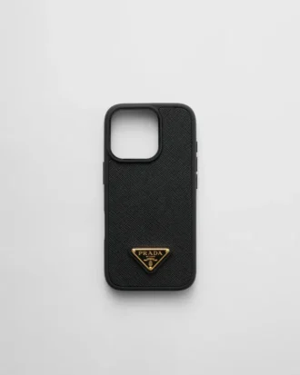 Etui ze skóry Saffiano do iPhone’a 16 Pro