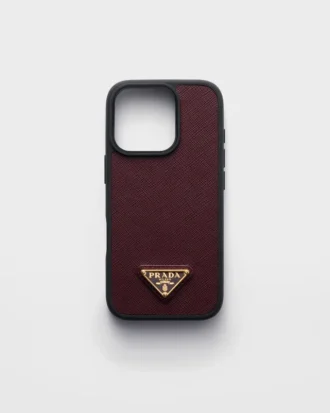 Etui ze skóry Saffiano do iPhone’a 16 Pro