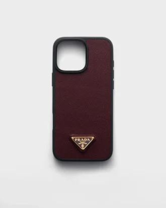 Etui ze skóry Saffiano do iPhone’a 16 Pro Max