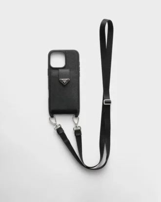 Etui ze skóry Saffiano do iPhone’a 16 Pro Max