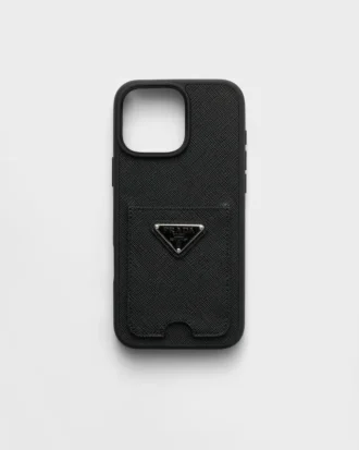 Etui ze skóry Saffiano do iPhone’a 16 Pro Max