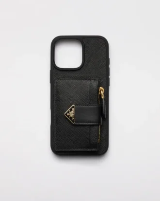 Etui ze skóry Saffiano do iPhone’a 16 Pro Max