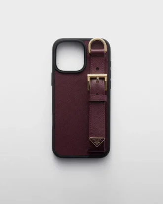 Etui ze skóry Saffiano do iPhone’a 16 Pro Max
