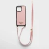 Etui ze skóry Saffiano do iPhone’a 16 Pro Max z paskiem na ramię
