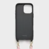 Etui ze skóry Saffiano do iPhone’a 16 Pro Max z paskiem na ramię