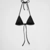 Górka bikini z trójkątem z tkaniny interlock Górka bikini z trójkątem z tkaniny interlock