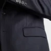 Jednorzędowy garnitur z kaszmiru i wełny