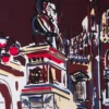 Jedwabna chusta z nadrukiem Pittoresque Milan 90 Jedwabna chusta z nadrukiem Pittoresque Milan 90