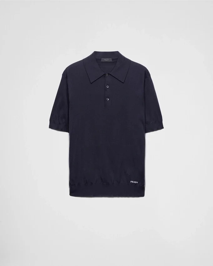 Jedwabna koszulka polo Jedwabna koszulka polo